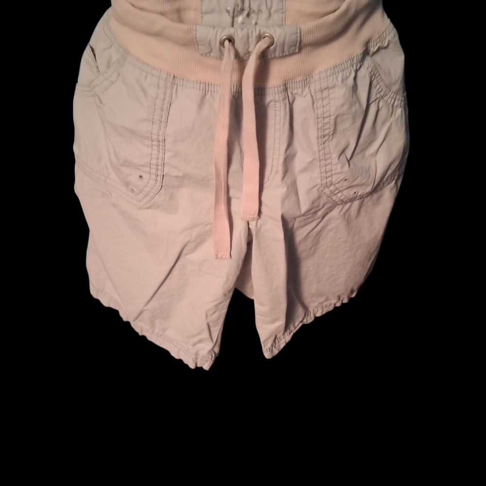 Calvin Klein Women's Light Pink Drawstring Cotton Shorts